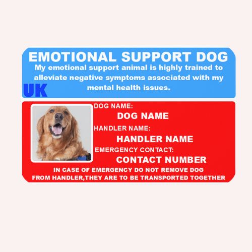 Emotional Support Dog ID Card