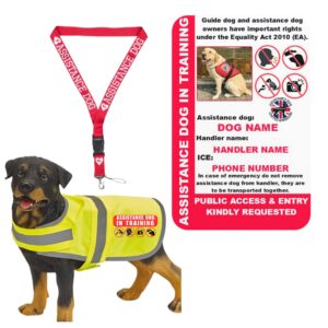 Assistance Dog in Training Info Card