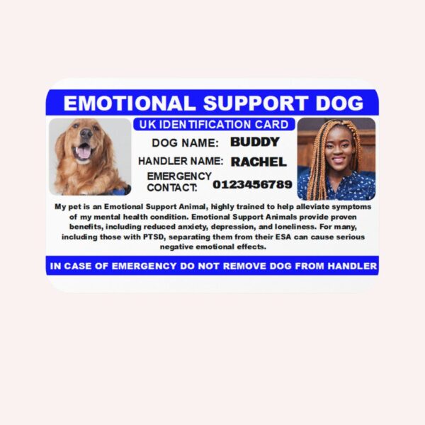 Emotional Support Dog ID Card – Custom Photo & Info
